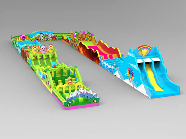 雪山探險充氣沖關